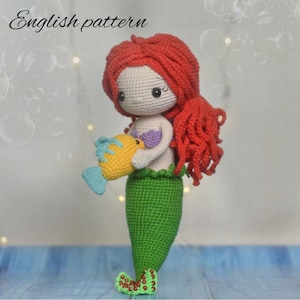 Pattern: Crochet Mermaid | Toy Pattern Mermaid  | Doll Mermaid | amigurumi Mermaid | amigurumi doll | english pattern