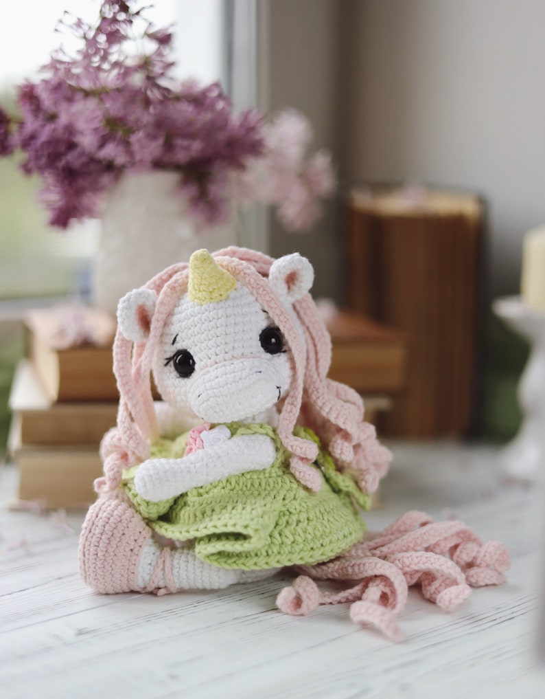 Unicorn crochet pattern. Amigurumi cute unicorn tutorial. Easy crochet pattern image 5