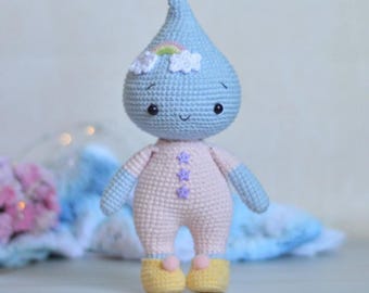 Pattern: Crochet Droplet | Toy Pattern droplet | droplet amigurumi | Toy Pattern |  english pattern