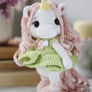 Unicorn crochet pattern. Amigurumi cute unicorn tutorial. Easy crochet pattern image 6