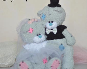 Haak- en breipatroon Een stel teddyberen|  Berenamigurumi | Teddybeeramigurumi |  Speelgoedpatroon teddybeer |  Engels patroon