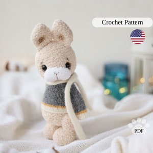 Schema uncinetto coniglietto. Schema uncinetto amigurumi coniglio. Tutorial PDF coniglio carino