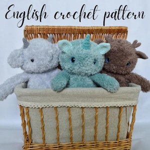 Muster: Kind Monster häkeln | Spielzeug Pattern Monsters | Monster Amigurumi | englische Muster