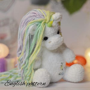 Pattern: Crochet Unicorn  | Toy Pattern  Unicorn| Unicorn amigurumi |USA  English pattern   |  how to crochet a unicorn