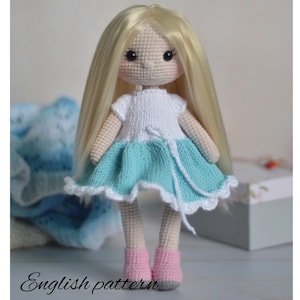 Pattern: Crochet Doll Nikole | Toy Pattern Doll amigurumi | Doll amigurumi  | english pattern