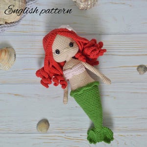 Pattern: Crochet baby Mermaid | Toy Pattern Mermaid  | Doll Mermaid | amigurumi Mermaid | amigurumi doll | english pattern