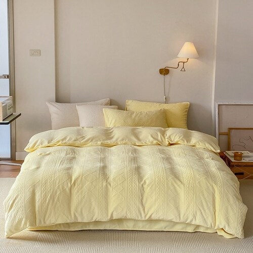Simple Solid shops Color Duvet Cover Bedding Set