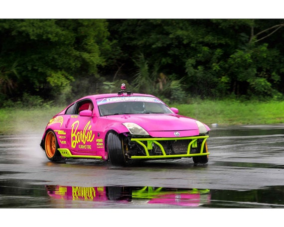 Nissan 350z Drifting Drift Car Motorsport Wall Art Wall Decor Photograph  Print Photograph Sports Car Photo Poster 