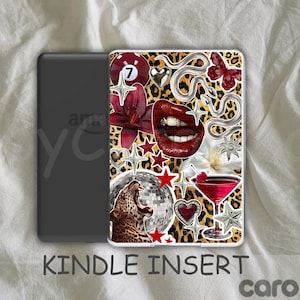 Baddie Kindle Insert | Y2K Glam Cheetah Kindle Clear Case Insert | Bookish Decor (Digital Download)