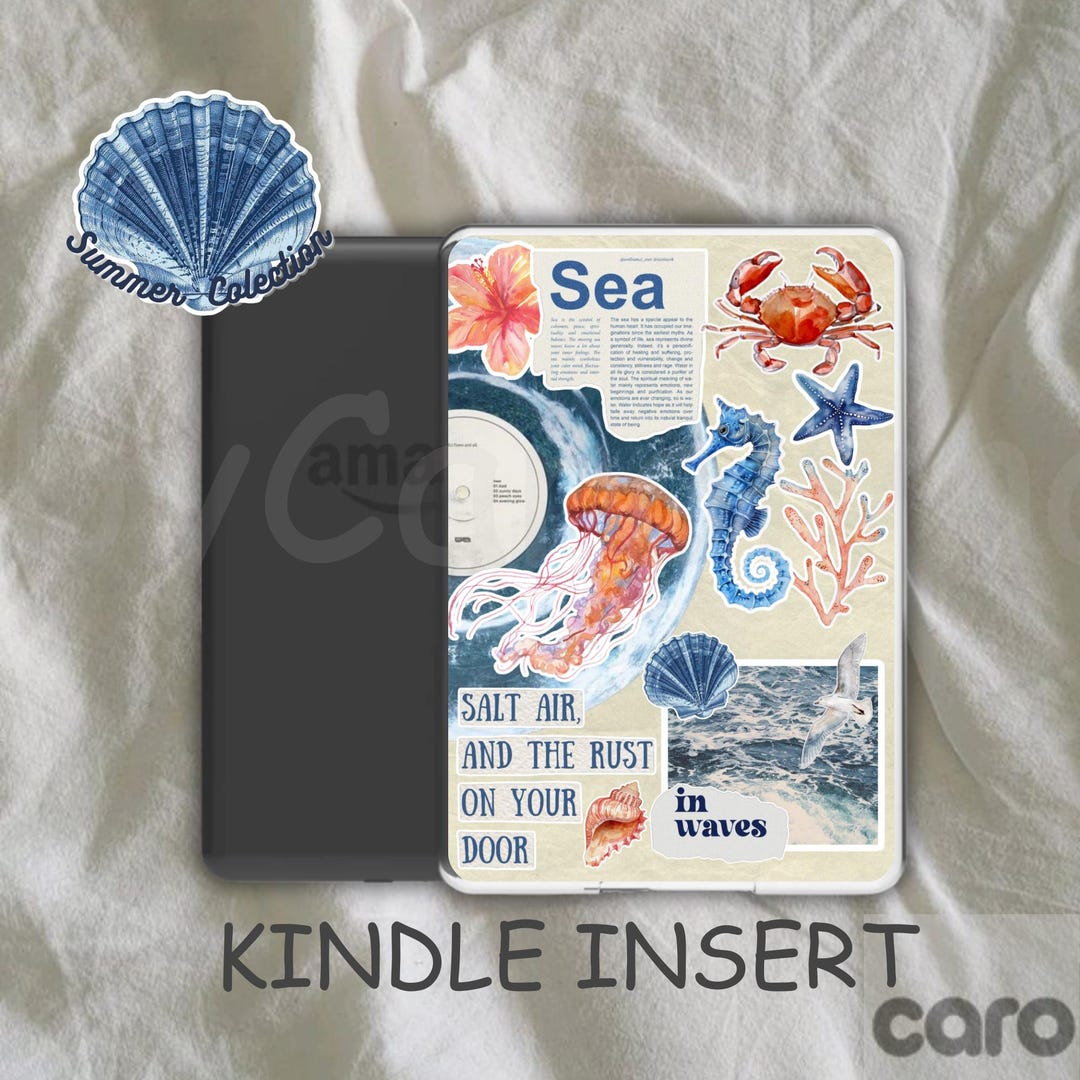 Summer Vibes Kindle Clear Case Insert | Bookish Decor (digital Download ...