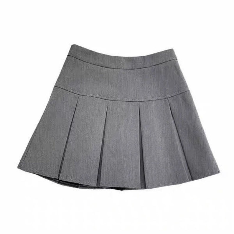 Solid Mini Pleated Skirt Sexy Mini Skirt Korean Fashion - Etsy UK