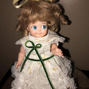 Vintage GOOGLIE Eye All Porcelain doll JDK 221 Jointed Germany SIGNED 10 inches approximately