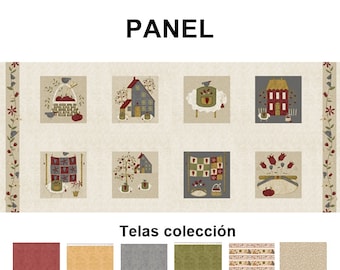 Panel telas patchwork Millita Vergara