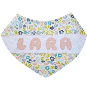 Bandana, Bib with name, bandana with baby&#39;s name, handmade bib, bib with baby&#39;s name,