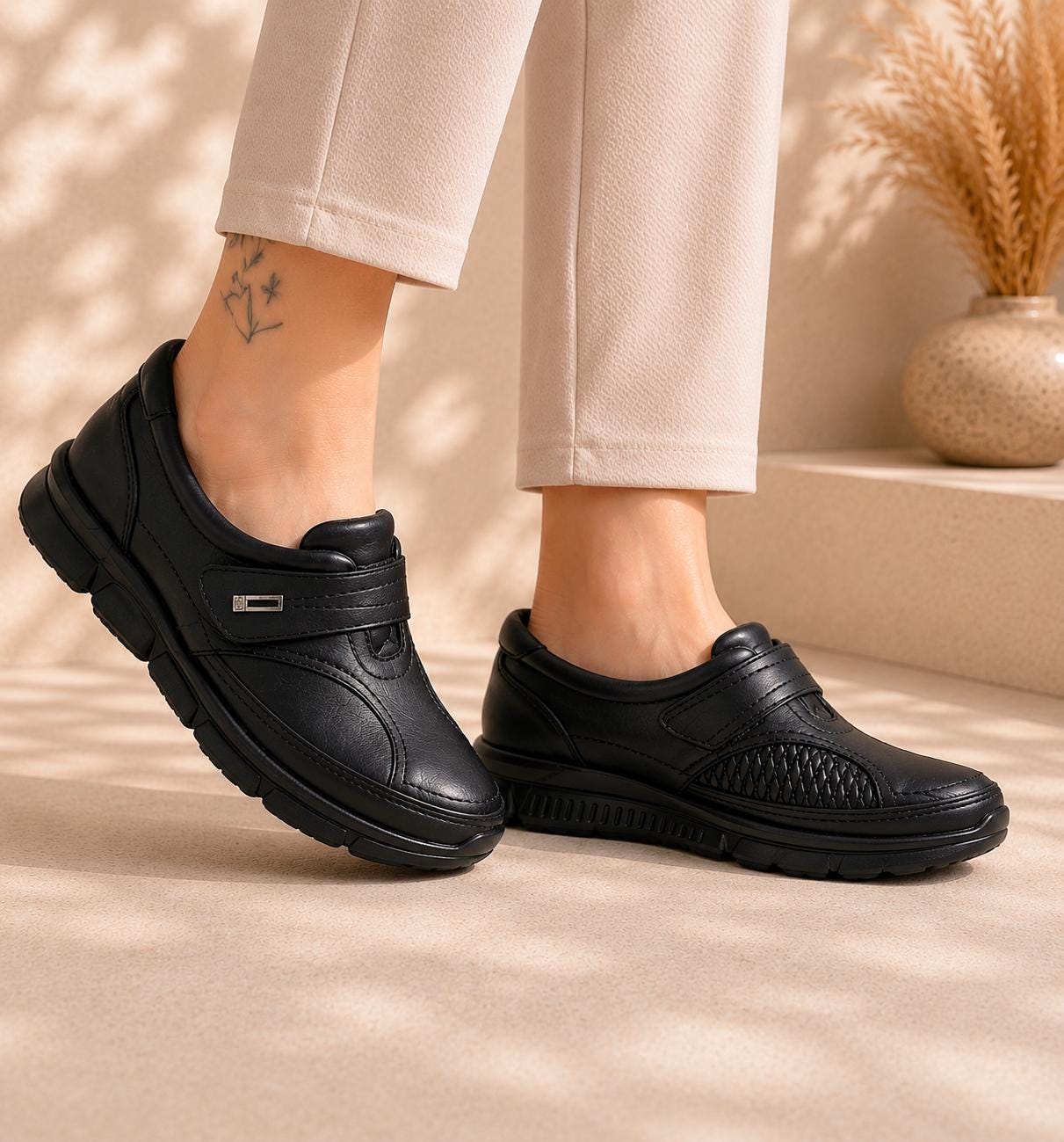 Genuine Leather Shoes Women, Handmade Turkish Comfort Flats