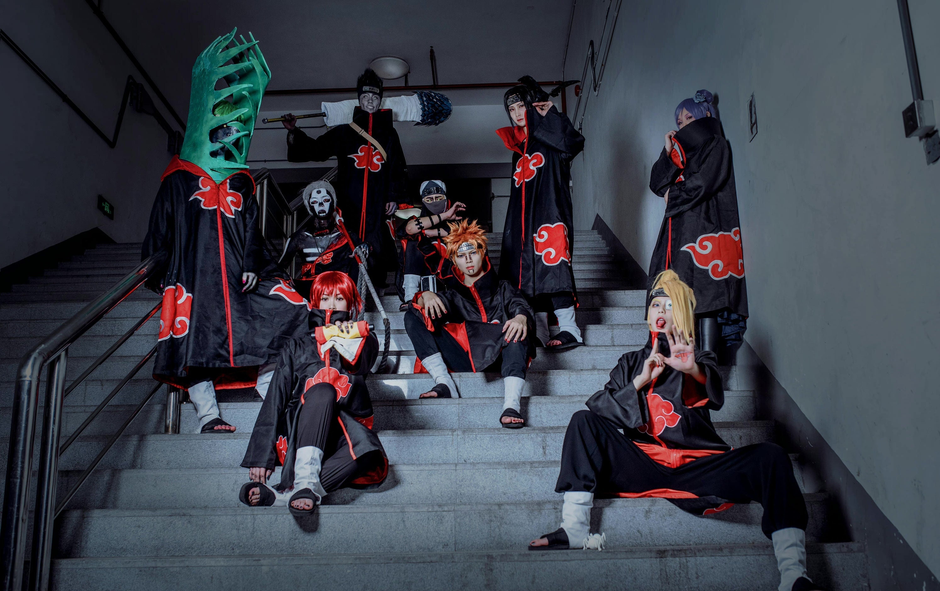 Akatsuki Coat, Obito Akatsuki, Hidan cosplay, itachi Cosplay Costume Coat, Halloween Cosplay