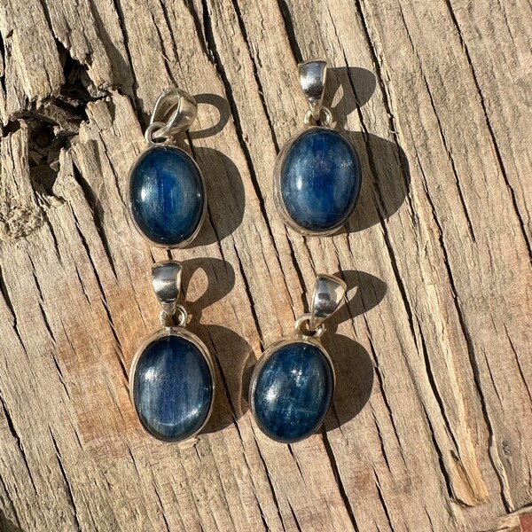 Pendentif Cyanite - Pierre naturelle bracelet pendentif Gemme o naturel