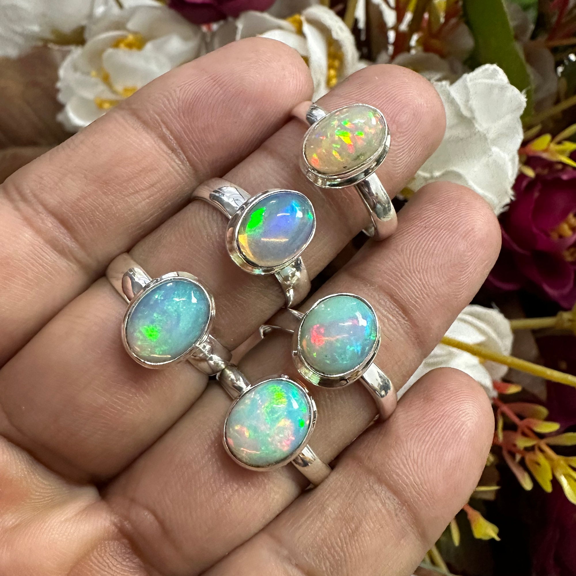 opal rings, adjustable opal ring, opal stone benefits, adjustable stone ring,  venus gemstone – CLARA