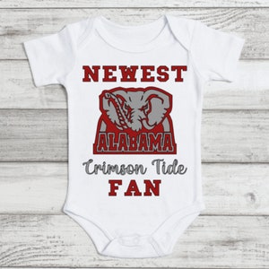 Newest Alabama Fan Bodysuit, Baby Girl Bodysuit, Baby Boy Bodysuit, Newborn Outfit, Baby Shower Gift