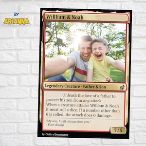 10x Custom MTG Card 2.5x3.5", Magic The Gathering art, gifts, birthday, anniversary, couples