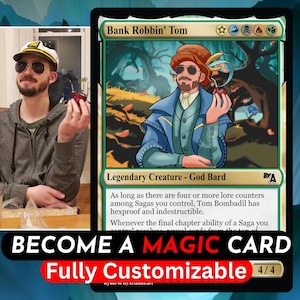 10x Custom MTG Card 2.5x3.5", Magic The Gathering illustration, commission, MTG art, Christmas gift, birthday, anniversary, couple, gift,