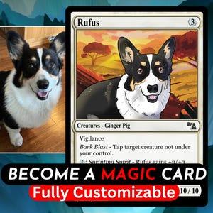 10x Custom MTG Card 2.5x3.5", Magic The Gathering illustration, commission, MTG art, Christmas gift, birthday, anniversary, couple, gift