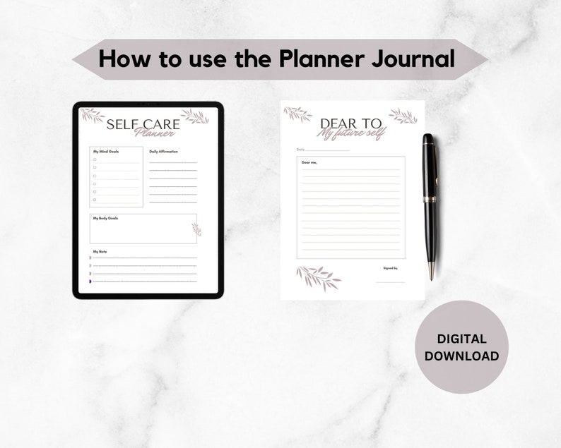 Daily Planner Goals Printable Bundle Gratitude Journal Habit - Etsy