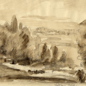 Vernon Wethered NEAC, Ross-on-Wye Valley, Herefordshire –early C20th watercolour