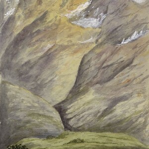 Fladmark, Fladmark Romsdal, Norwegen - Aquarellmalerei des späten 19.Jahrhunderts