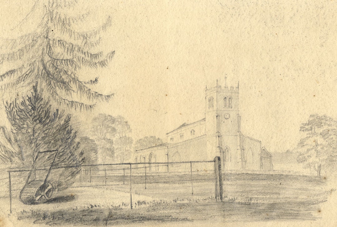 St Deny's Church Ravensthorpe Northampton Original Etsy