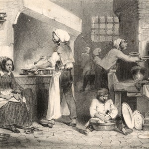 Célestin Nanteuil, Franse koks – Originele lithografie uit 1838