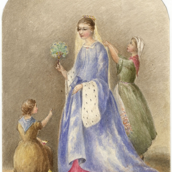 Hannah Mary Rathbone, Marquess Griselda Chaucer Clerk's Tale c.1860s watercolour