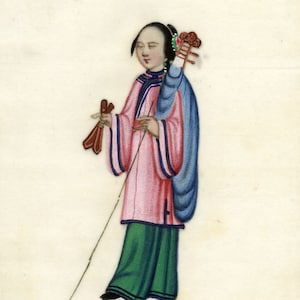 Antike chinesische Markmalerei aus dem 19.
