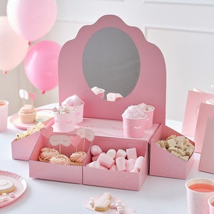Pink Pamper Party Treat Stand, Girls Birthday Party Decorations, Birthday Sleepover Party Supplies, Spa Party Food Display, Dessert Stand