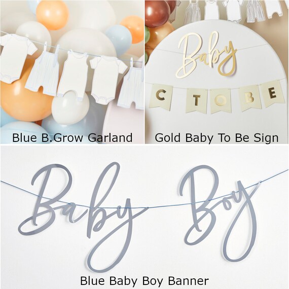 Gender Reveal Decoration Garcon Fille, Decoration Bapteme Vert Sauge Avec Mummy To Be Echarpe, Oh Baby Bannière Cake Topper Ballon Baby Shower Pour Decoration Baby Shower