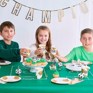 Copritavolo da calcio, Copritavolo di carta, Articoli per feste di compleanno a tema calcio, Copritavolo di compleanno, Decorazioni per feste di calcio, Festa di calcio