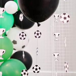 5 Football Balloon Tails, Football Party Decorations, Football Theme Birthday Balloon Accessories, Boys Birthday Party, Soccer Party Decor