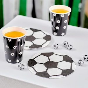 16 voetbalservetten, voetbalfeestdecoraties, voetbalverjaardagsservetten, voetbalservetten, verjaardagsfeestservetten, voetbalfeestartikelen, voetbalfeestartikelen
