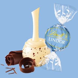 Lindt stracciatella witte chocoladetruffels, Lindt-chocoladecadeaus, Lindt-chocolademand, bruiloft, kerstchocolade, gunsten vrijgezellenfeest