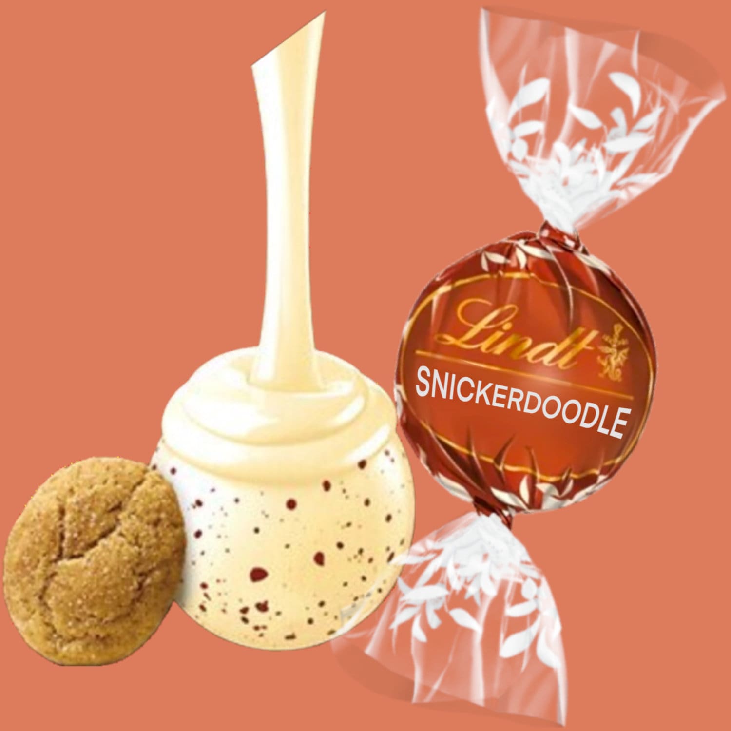 Lindt Vanilla Cinnamon Cookie White Chocolate Balls, Lindt