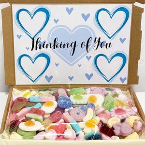 Personalised Sweet Boxes, Pick and Mix Sweets, Thinking of You Gift Box, Letterbox Sweets Box, Pick n Mix Sweet Gift Box, Retro Sweets Gift