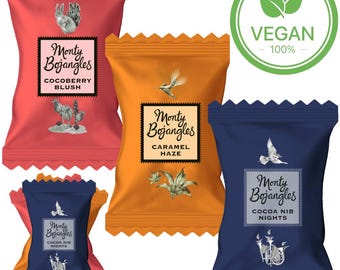 Monty Bojangles Vegan Chocolate Truffles, Christmas Chocolate Gifts, Wedding Favours, Hen Party Favours, Wedding Sweet Bags, Vegan Truffles