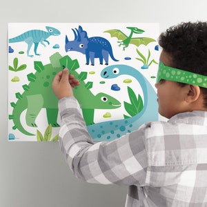 Dinosaur Party Game, Dinosaur Birthday Party Game, Dinosaur Party Supplies, Kids Party Activities, Dinosaur Theme Birthday Party Activity