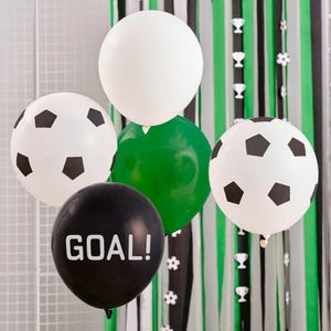 5 Football Party Balloons, Football Theme Birthday Party Decorations, Birthday Balloons, Football Balloons, Soccer Football Party Supplies