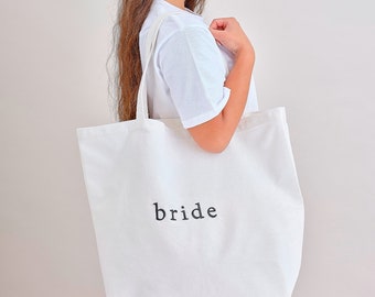 White Bride Tote Bag, Hen Party Tote Bags, Hen Party Favours, Bridal Shower Bags, Bachelorette Party Bags, Bride to be Gift Bag, Hen Weekend