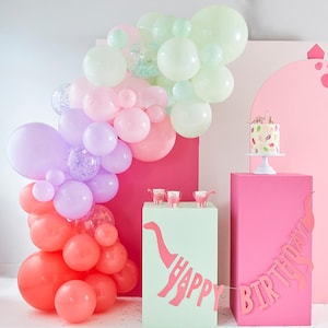 DIY Pastel Balloon Arch Kit, Pastel Birthday Party Decorations, Birthday Balloon Garland, Baby Shower Balloons, Hen Do, Bridal Shower Decor