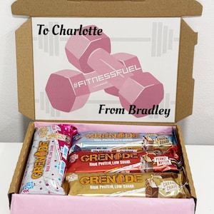 Protein Bars Gift, Personalised Gift Box, Protein Gift Box, Fitness Girl Gift, Gym Protein Letterbox Gift, Protein Snacks, Gym Girl Birthday