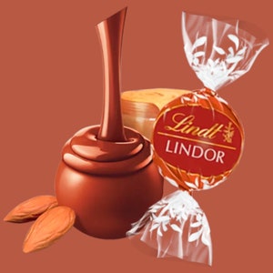 Czekoladowe trufle z masłem migdałowym Lindt, Prezenty czekoladowe Lindt, Trufle czekoladowe Lindt, Upominki weselne, Boże Narodzenie, Upominki na wieczór panieński