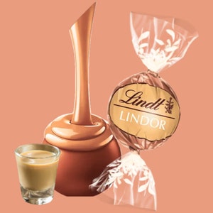 Trufle czekoladowe Lindt Irish Cream Milk, Prezenty czekoladowe Lindt, Trufle czekoladowe Lindt, Torby na słodkości ślubne, Boże Narodzenie, Upominki na wieczór panieński