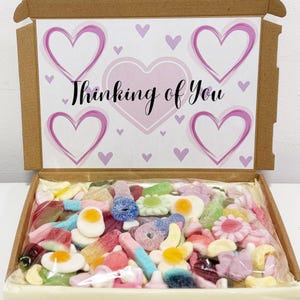 Pick n Mix Sweets Gift Box, Personalised Sweet Box, Any Occasion Sweetbox, Birthday, Anniversary, Hen Party, Missing You, Letterbox Sweets